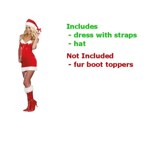 Sexy Santa Outfit Adult Mrs Claus Costume Christmas Fancy Dress - Picture 1 of 6